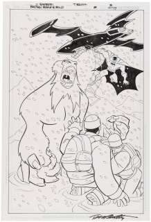 BATMAN: THE BRAVE AND THE BOLD #8 COMIC SPLASH TITLE PAGE ORIGINAL ART BY CARLO BARBERI. | Hake’s