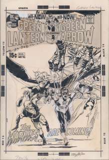 Neal Adams - neal adams green lantern / green arrow #82 cover - classic issue green lantern / green arrow #82