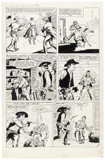 KID COLT OUTLAW #76 ORIGINAL ART PAGE BY ALFONSO GREENE. | Hake’s