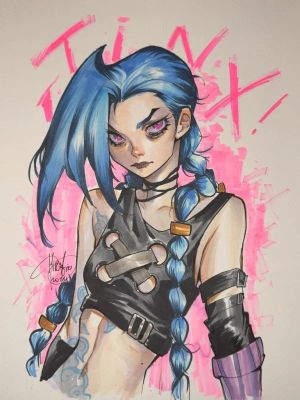 Jinx (Arcane / League of Legends) by Mirka Andolfo | Raremarq (Buy It Now)