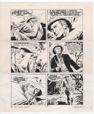 RAFFAELE DELLA MONICA - TAVOLA ORIGINALE TEX - ’OLTRE LA FRONTIERA’ | eBay Europe (Buy It Now)