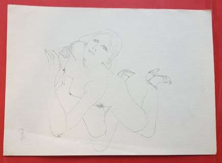 Leone Frollo - illustr. originale "Pin Up Erotica" firmata - Page volante | Catawiki