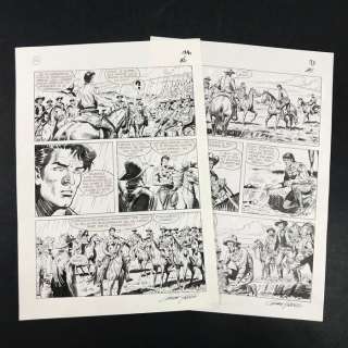 Zagor - Cassaro - 2x tavole firmate - Page volante | Catawiki