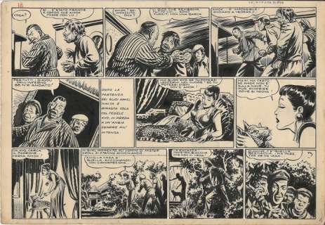 Amok - Avventure e Mistero n. 18 - Antonio Canale - tavola originale - Page volante - (1947) | Catawiki