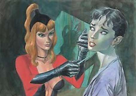  - Marco Soldi - illustrazione originale "Julia e Satanik" 