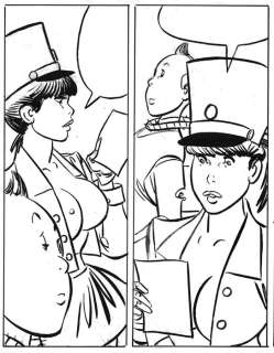 Matena, Dick - Originele pagina (p.2) - Rooie Oortjes - Parodie Kuifje (1994) | Catawiki