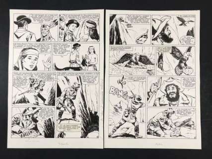 Carlo R. Marcello - Rin Tin Tin e Rusty - 2x tavole originali - (1973) | Catawiki