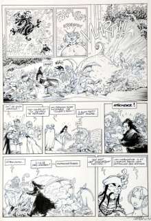 Tarquin | Lanfeust de Troy, planche n°8 Ã  l’encre de Chine… | Banque Dessinée