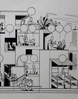 illustration – Cie Virgin Pacific – inflight Magasine – Â Â» qui je veux devenir ? Â Â» – Jan Van Der Veken