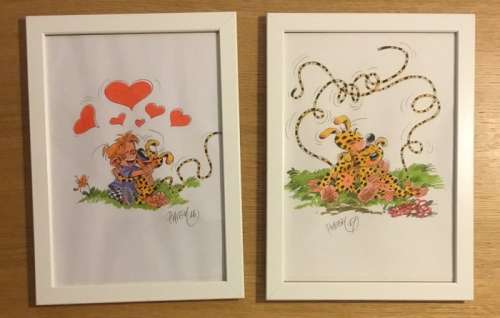 Marsupilami - Ensemble de 2 dessins originaux - Page volante - (2016/2017) | Catawiki