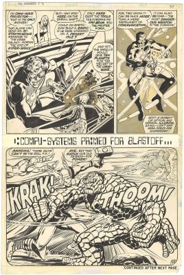 Neal Adams - Avengers #93 p28 (½ splash)
