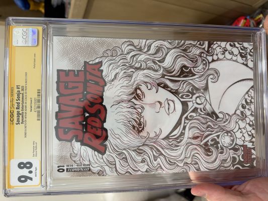 Arthur Adams Savage Red Sonja #1 CGC 9.8