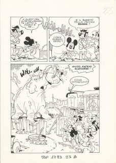 Topolino #1783 - Massimo De Vita - tavola orig. "Alla Ricerca della Pietra Zodiacale" - Page volante - EO - (1990) | Catawiki