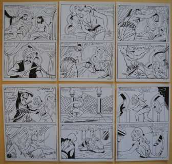 Isabella #99  - 10x tavole originali sequenza pag. 47 -56 - Page volante - (1970) | Catawiki