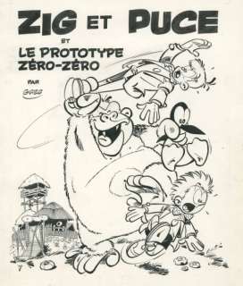 GREG Zig et Puce et le prototype zéro-zéro Encre de Chine pour la très