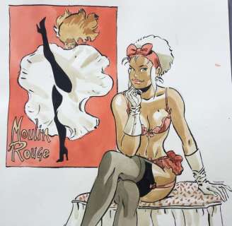 Meynet, Félix - Dessin original couleur -Â Moulin Rouge | Catawiki