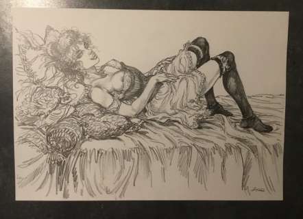 Kas - Dessin original - Femme de la belle époque  - (2016) | Catawiki