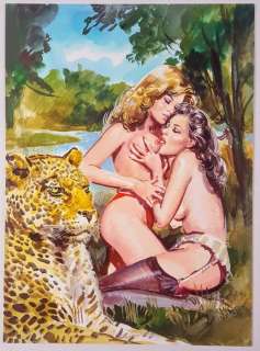 AttualitÃ  Nera Extra n. 56 - Roberto Molino - Originale di Copertina "La Bisessuale" - Page volante - (1984) | Catawiki