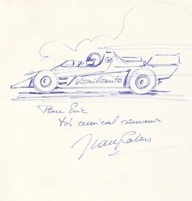 Lot 199 - Graton. Dessin original dédicacé Michel Vaillant | BDEnchères