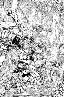 Jorge Corona - Teenage Mutant Ninja Turtles x Naruto #1 Reprint Cover