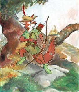 Robin Hood In Sherwood Forest - Large Painting - Tony Fernandez - Art acrylique | Catawiki