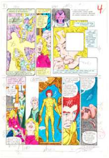 Anthony Tollin | Crisis on Infinite Earths #5 Story Page 4 Production Color Guide (DC, 1985). | Heritage