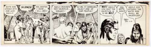 Warren Tufts - Casey Ruggles Daily Comic Strip Original Art dated 6-10-50 (United Feature Syndicate, 1950).