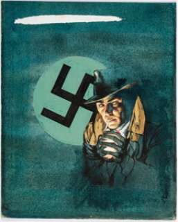 Ray Sternbergh - Hitler‘s Secret Service Paperback Book Cover Original Art (Pyramid Books, 1958).