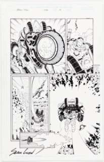 Sean Chen, Sean Parsons, and Eric Cannon - #5 Story Page 18 Original Art (Marvel, 1998).