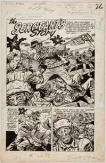 Rocco Mastroserio (As Rocke) | Exciting War #9 Story Page 1 Original Art (Pines/Standard Comics, 1953). ... | Heritage
