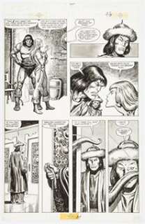 John Buscema And Ernie Chan | Savage Sword of Conan #95 Story Page 46 Original Art (Marvel, 1983).... | Heritage