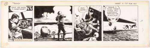 Caniff, Milton | Milton Caniff Terry and the Pirates Daily Comic Strip Original Art dated 7-12-41 (News Syndicate Co., 1941). ... | Heritage