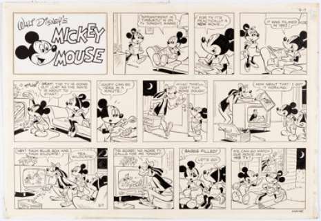 Gonzales, Manuel - Manuel Gonzales Mickey Mouse Sunday Comic Strip dated 5-7-1972 (King Features Syndicate, 1972)....