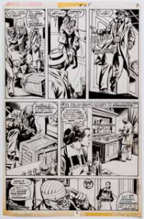 Castrillo, Dino - Dino Castrillo and Rudy Messina Marvel Classics #25 The Invisible Man Story Page 9 Original Art (Marve...