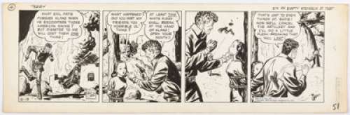 Caniff, Milton | Milton Caniff Terry and the Pirates Comic Strip Daily Original Art dated 10-19-39 (Chicago Tribune/N.Y. News Syndi... | Heritage