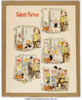 Blake, Bud - Bud Blake Silent Partner and SCUBA Diver Illustrations Original Art Group of 2 (1957-60).... (Total: 2 Original Art)