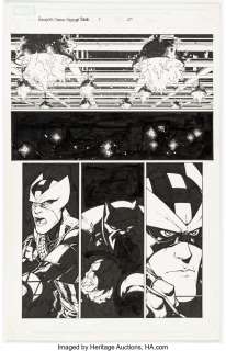 Scherberger, Patrick - Patrick Scherberger Avengers: Earth‘s Mightiest Heroes #1 Story Page 4 Original Art (Marvel, 2011)....