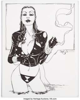 Pearson, Jason - Jason Pearson - Black Widow Illustration Original Art (c. 2007)....