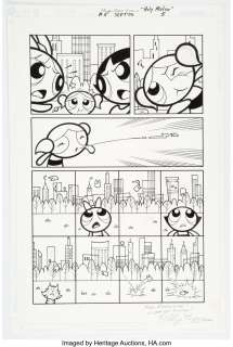Moy, Phil - Phil Moy The Powerpuff Girls #5 Story Page 5 Original Art (DC, 2000)....