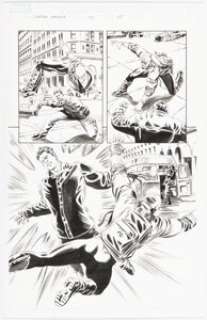 Ross, Luke - Luke Ross and Fabio Laguna Captain America #43 Story Page 15 Original Art (Marvel, 2008)....