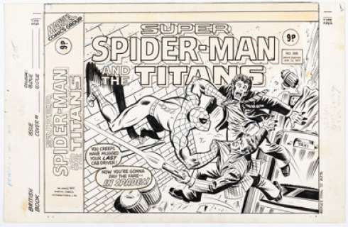 Milgrom, Al | Al Milgrom Super Spider-Man #205 Cover Original Art dated 1-12-1977 (Marvel UK, 1977).... | Heritage