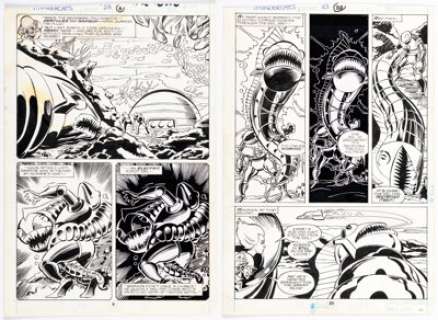 Marvel Artist - Dwayne Turner and Dave Simons Thundercats #23 Story Pages 5 and 16 Original Art (Marvel, 1988).... (Total: 2 Original Art)