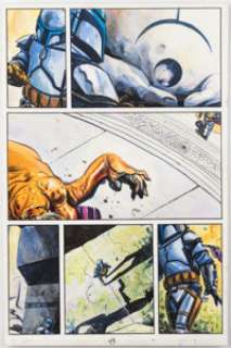 Dark Horse Artist - Tom Fowler Star Wars: Jango Fett Story Page 43 Original Art (Dark Horse, 2002)....