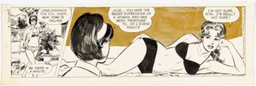 Drake, Stan | Stan Drake Heart of Juliet Jones Daily Comic Strip Original Art dated 7-4-70 (King Features Syndicate, 1970). ... | Heritage