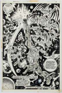 Milgrom, Al | Al Milgrom and Klaus Janson Captain Marvel #37 Splash Page 10 Original Art (Marvel, 1975).... | Heritage