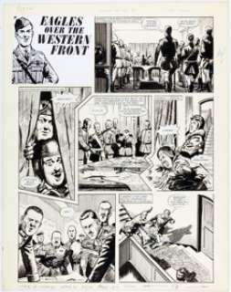Unidentified War comic artist - Bill Lacey Look and Learn #532 Complete 1-Page Story Original Art (IPC, 1972)....