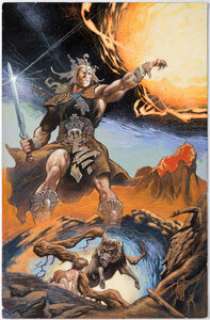 Mayerik, Val - Val Mayerik Magic the Gathering "Shadow Mage" Cover Original Art (Armada, 1995)....