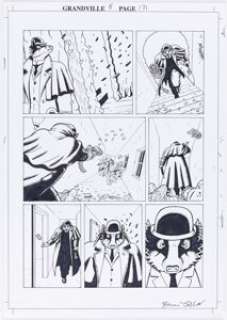 Talbot, Bryan - Bryan Talbot Grandville #5 Force Majeure Story Page 131 Original Art (Dark Horse, 2017)....