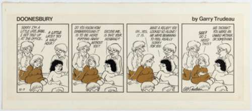 Trudeau, Garry | Garry Trudeau Doonesbury Daily Comic Strip Original Art dated 12-7-82 (Universal Press Syndicate, 1982). ... | Heritage