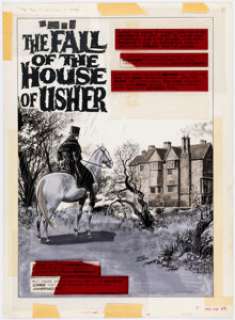 Unidentified Alternative Art Comic Artist | Martin Salvador Creepy #69 Complete 8-Page Story "The Fall of the House of Usher" Original Art (Warren, 1975).... (Total: 8 Original Art) | Heritage
